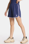 Rosaline Yale University Easy Movement Relaxed Fit Shorts - Bellwether Blue — thumbnail 2